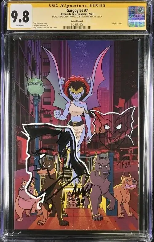 Gargoyles #7 (Dynamite Entertainment, 2023), CGC 9.8 graded comic book, Signature Series label — front cover in its holder