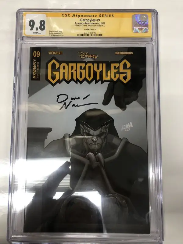 Gargoyles #9 (Dynamite Entertainment, 2023), CGC 9.8 graded comic book, Signature Series label — front cover in its holder
