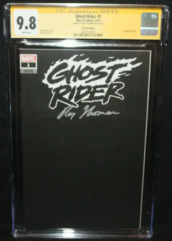 Ghost Rider #1 (Marvel Comics, 2019), CGC 9.8 graded comic book, Signature Series label — front cover in its holder