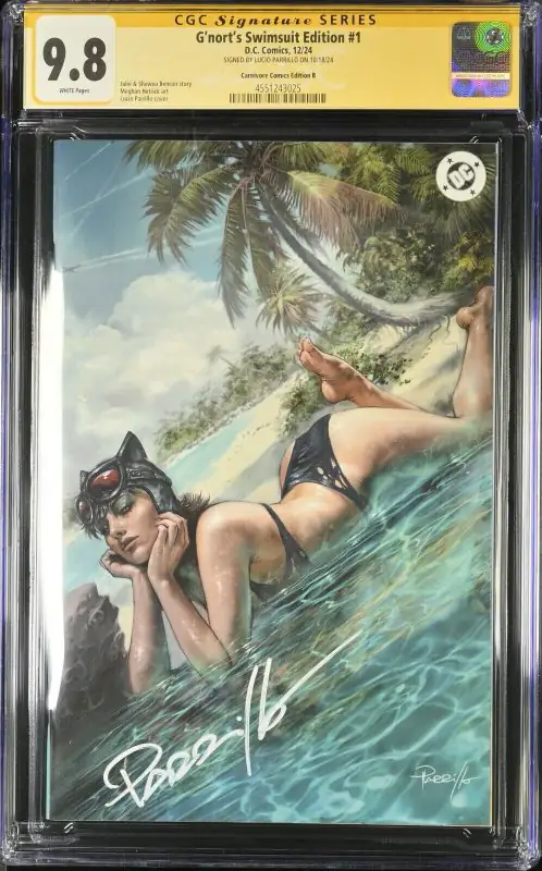 G'nort's Swimsuit Edition #3 (DC Comics, 2024), CGC 9.8 graded comic book, Signature Series label — front cover in its holder