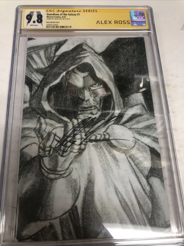 Guardians of the Galaxy #12 (Marvel Comics, 2023), CGC 9.8 graded comic book, Signature Series label — front cover in its holder