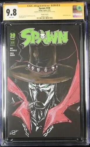 Gunslinger Spawn #330 (Image Comics, 2022), CGC 9.8 graded comic book, Signature Series label — front cover in its holder
