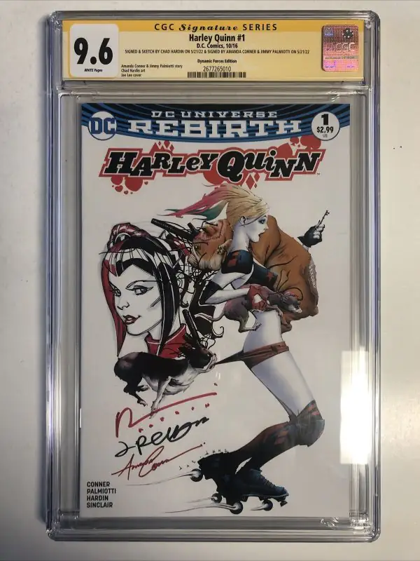 Harley Quinn #1 (DC Comics, 2016), CGC 9.6 graded comic book, Signature Series label — front cover in its holder
