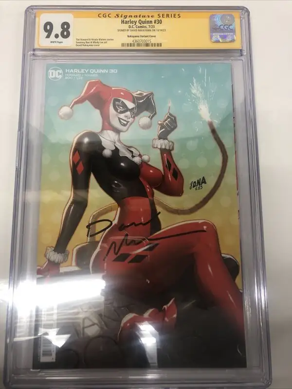 Harley Quinn #30 (DC Comics, 2023), CGC 9.8 graded comic book, Signature Series label — front cover in its holder