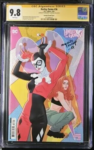 Harley Quinn #36 (DC Comics, 2024), CGC 9.8 graded comic book, Signature Series label — front cover in its holder