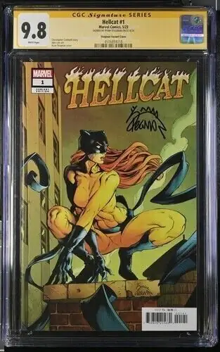 Hellcat #1 (Marvel Comics, 2024), CGC 9.8 graded comic book, Signature Series label — front cover in its holder
