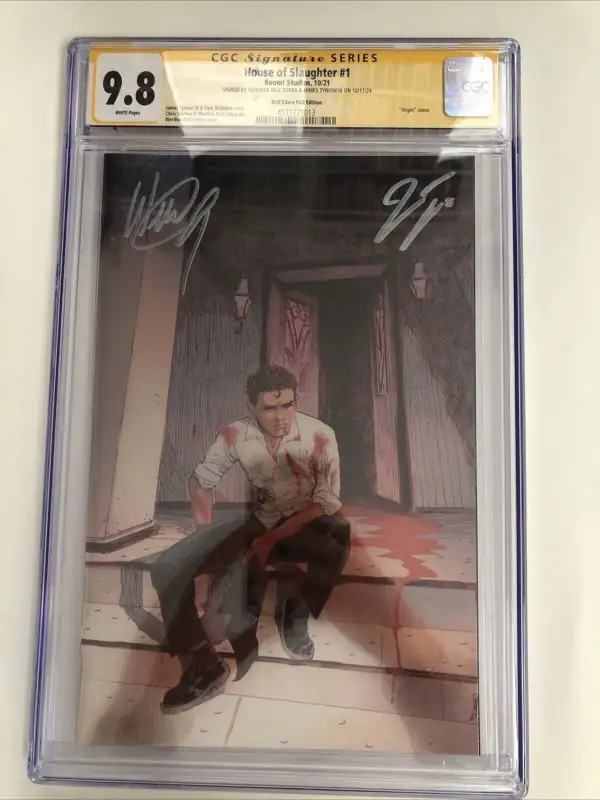 House of Slaughter #1 (Boom! Studios, 2021), CGC 9.8 graded comic book, Signature Series label — front cover in its holder