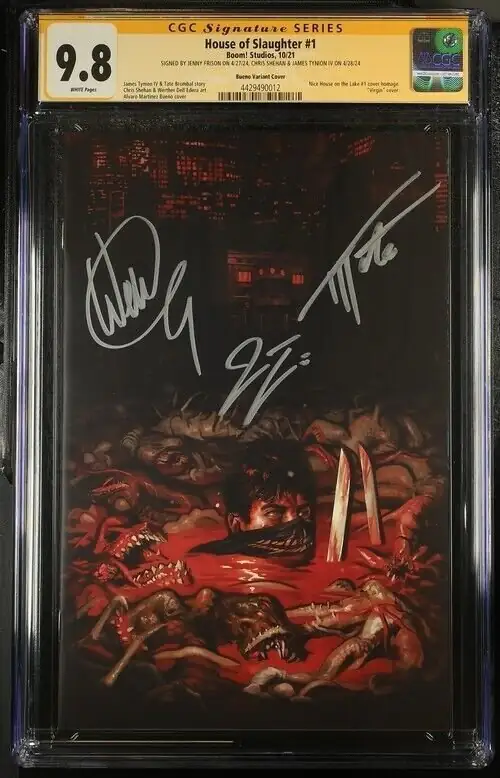 House of Slaughter #1 (Boom! Studios, 2021), CGC 9.8 graded comic book, Signature Series label — front cover in its holder