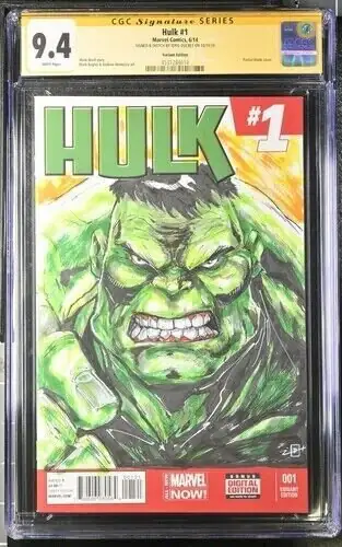 Hulk #1 (Marvel Comics, 2014), CGC 9.4 graded comic book, Signature Series label — front cover in its holder