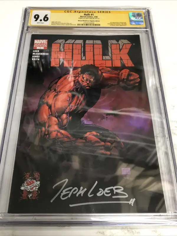 Hulk #1 (Marvel Comics, 2008), CGC 9.6 graded comic book, Signature Series label — front cover in its holder