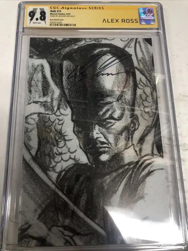 Hulk #13 (Marvel Comics, 2023), CGC 9.8 graded comic book, Signature Series label — front cover in its holder