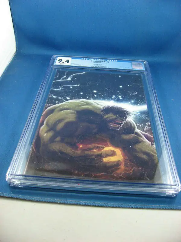 Immortal Hulk #1 (Marvel Comics, 2018), CGC 9.4 graded comic book, Universal Blue label — front cover in its holder