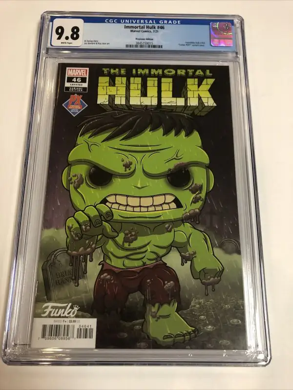Immortal Hulk #46 (Marvel Comics, 2021), CGC 9.8 graded comic book, Universal Blue label — front cover in its holder