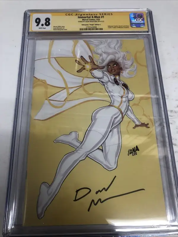 Immortal X-Men #1 (Marvel Comics, 2022), CGC 9.8 graded comic book, Signature Series label — front cover in its holder