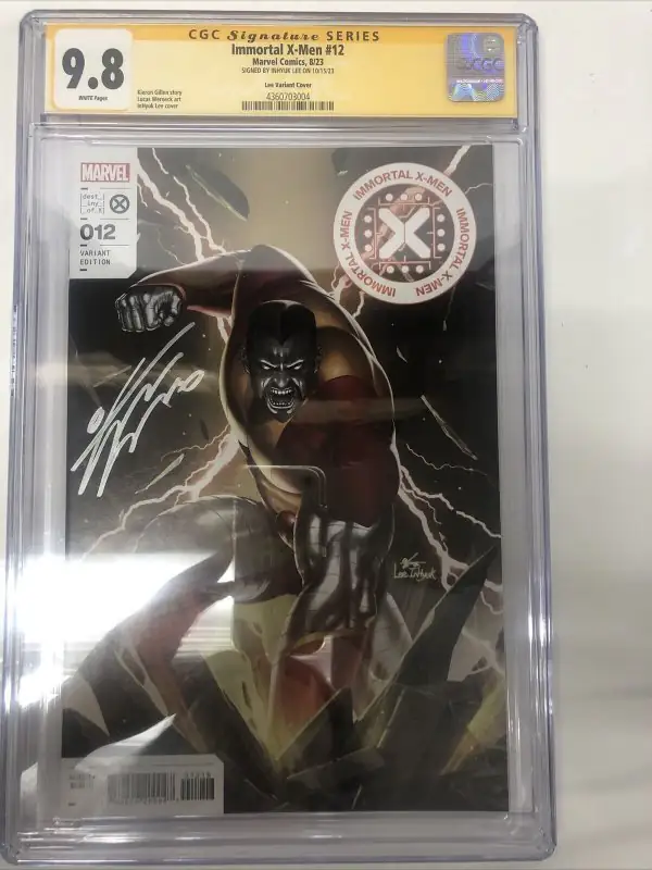 Immortal X-Men #12 (Marvel Comics, 2023), CGC 9.8 graded comic book, Signature Series label — front cover in its holder