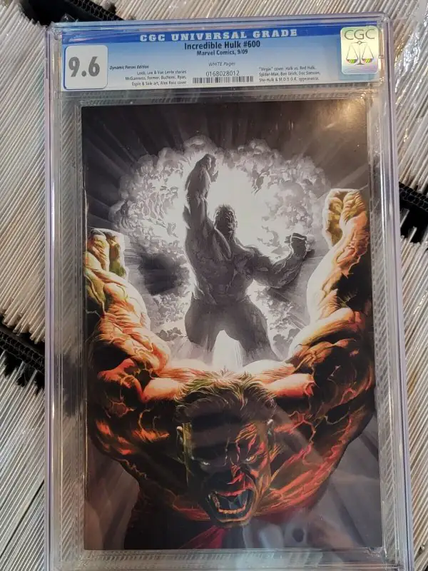 Incredible Hulk #600 (Marvel Comics, 2009), CGC 9.6 graded comic book, Universal Blue label — front cover in its holder