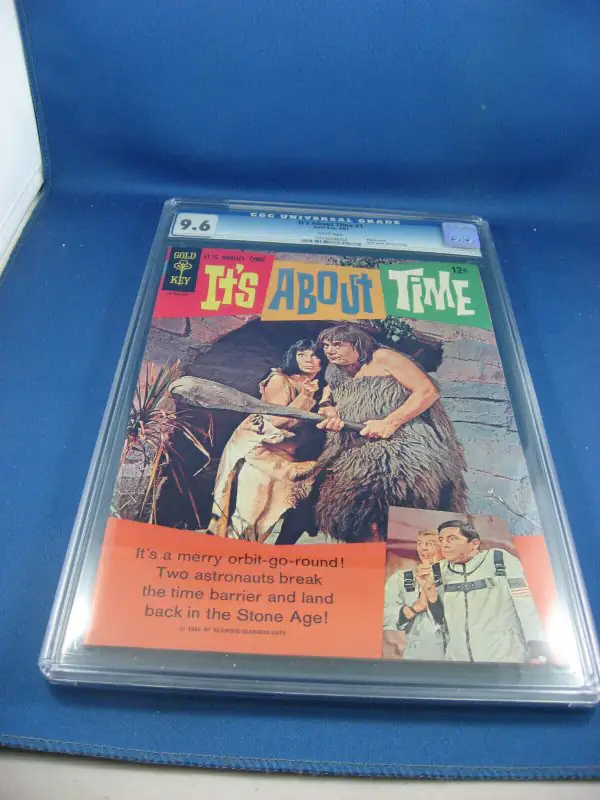 Its About Time #1 (Gold Key Comics, 1967), CGC 9.6 graded comic book, Universal Blue label — front cover in its holder