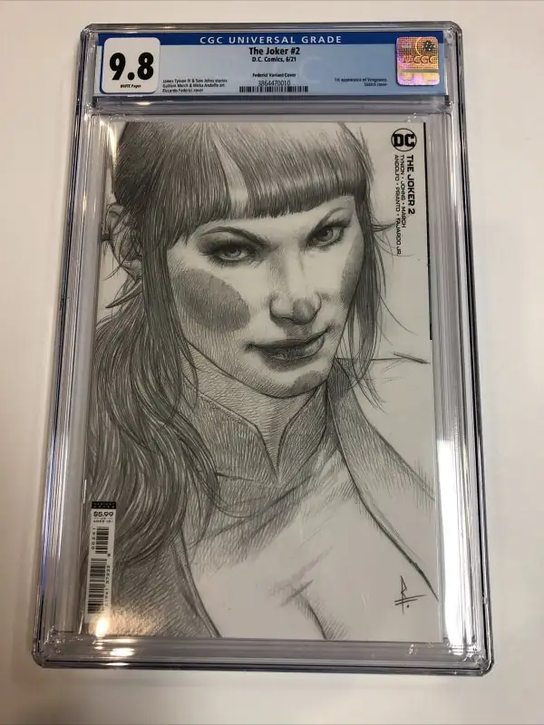 Joker #2 (DC Comics, 2021), CGC 9.8 graded comic book, Universal Blue label — front cover in its holder