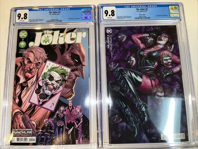 Joker #2 (DC Comics, 2021), CGC 9.8 graded comic book, Universal Blue label — front cover in its holder