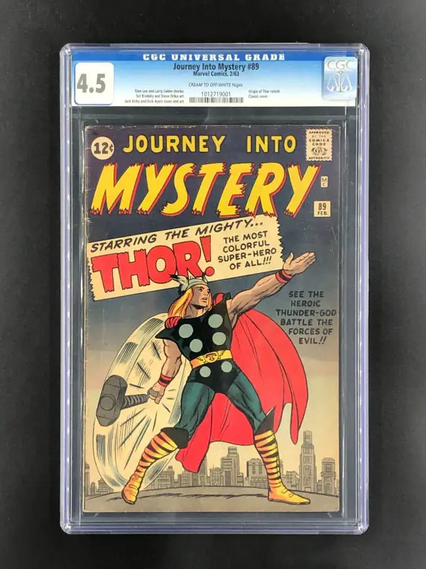 Journey into Mystery #89 (Marvel Comics, 1963), CGC 4.5 graded comic book, Universal Blue label — front cover in its holder