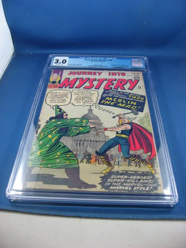 Journey into Mystery #96 (Marvel Comics, 1963), CGC 3.0 graded comic book, Universal Blue label — front cover in its holder