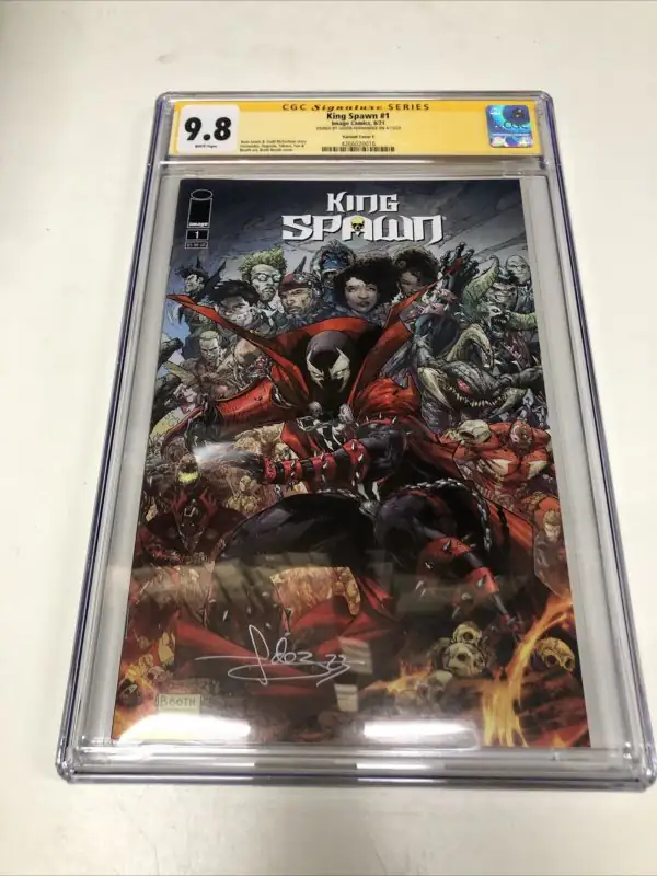 King Spawn #1 (Image Comics, 2021), CGC 9.8 graded comic book, Signature Series label — front cover in its holder
