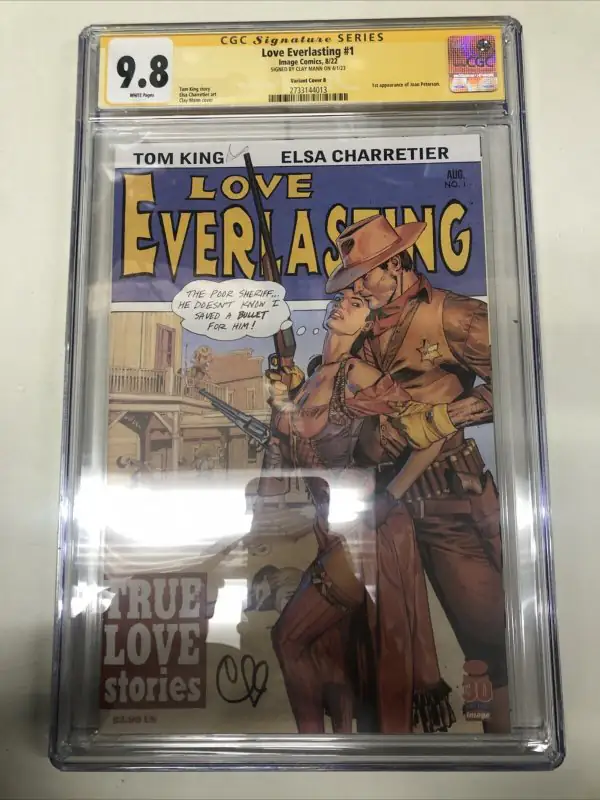 Love Everlasting #1 (Image Comics, 2022), CGC 9.8 graded comic book, Signature Series label — front cover in its holder
