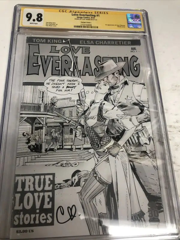 Love Everlasting #1 (Image Comics, 2022), CGC 9.8 graded comic book, Signature Series label — front cover in its holder
