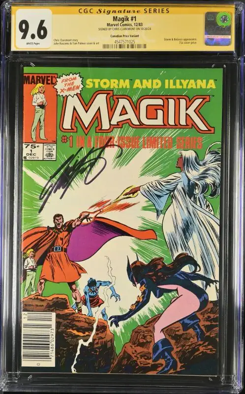 Magik #1 (Marvel Comics, 1983), CGC 9.6 graded comic book, Signature Series label — front cover in its holder