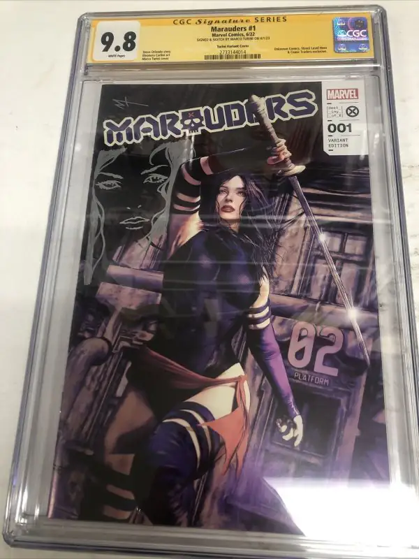 Marauders #1 (Marvel Comics, 2022), CGC 9.8 graded comic book, Signature Series label — front cover in its holder