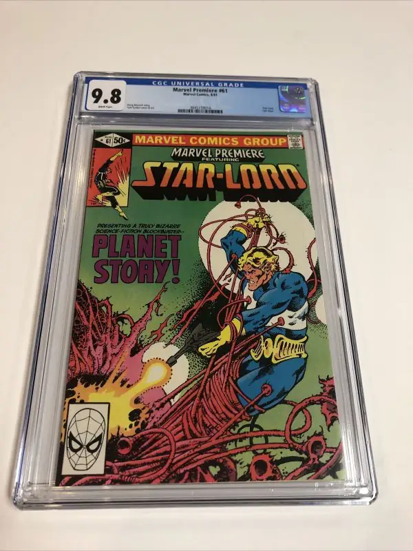 Marvel Premiere #61 (Marvel Comics, 1981), CGC 9.8 graded comic book, Universal Blue label — front cover in its holder