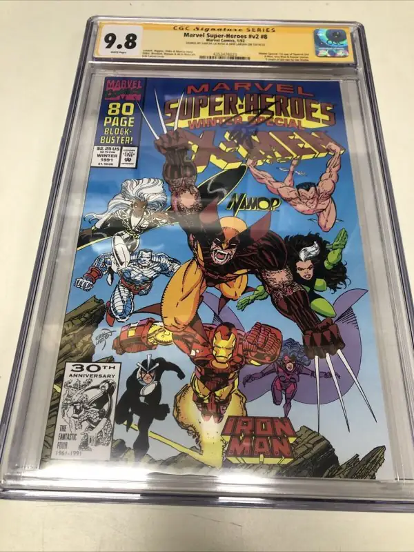 Marvel Super-Heroes V2 #8 (Marvel Comics, 1992), CGC 9.8 graded comic book, Signature Series label — front cover in its holder
