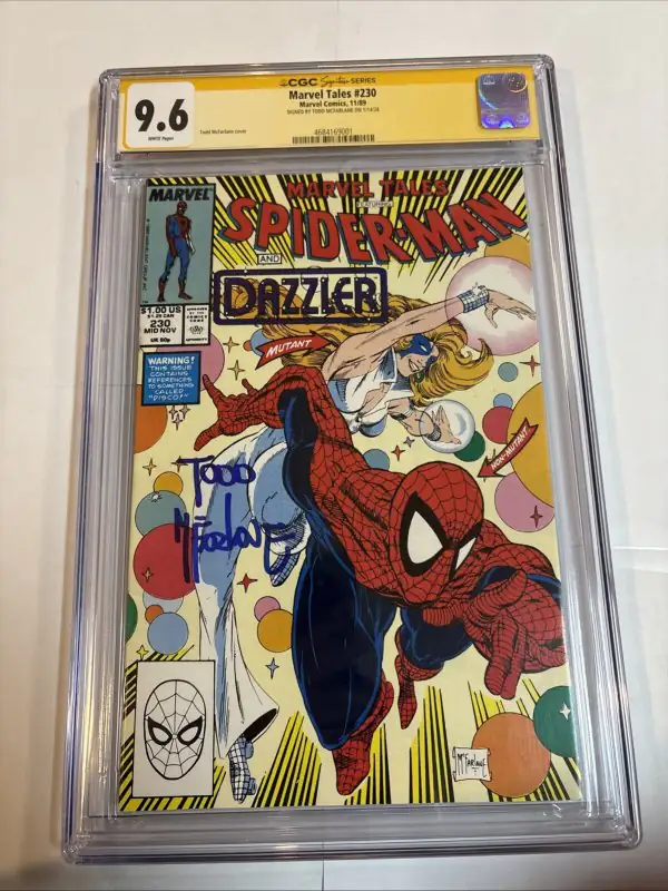 Marvel Tales Spider-Man #230 (Marvel Comics, 1989), CGC 9.6 graded comic book, Signature Series label — front cover in its holder