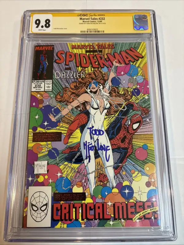 Marvel Tales Spider-Man #232 (Marvel Comics, 1989), CGC 9.8 graded comic book, Signature Series label — front cover in its holder
