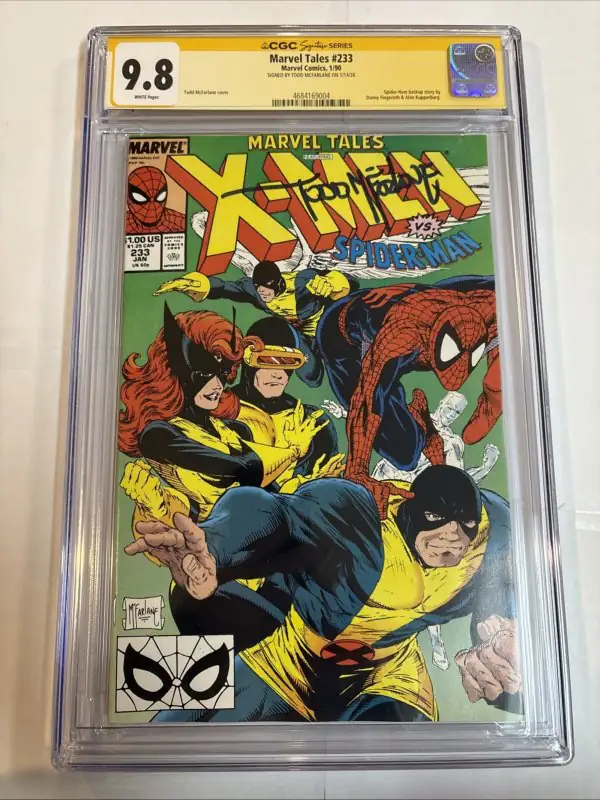 Marvel Tales Spider-Man #233 (Marvel Comics, 1990), CGC 9.8 graded comic book, Signature Series label — front cover in its holder