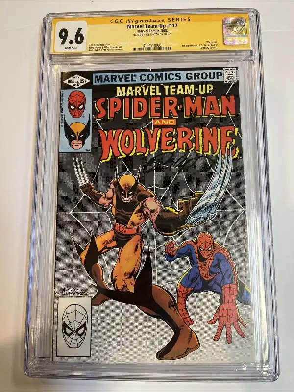 Marvel Team-Up #117 (Marvel Comics, 1982), CGC 9.6 graded comic book, Signature Series label — front cover in its holder