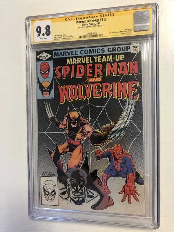 Marvel Team-Up #117 (Marvel Comics, 1982), CGC 9.8 graded comic book, Signature Series label — front cover in its holder