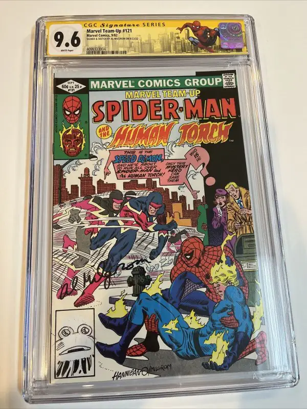 Marvel Team-Up #121 (Marvel Comics, 1982), CGC 9.6 graded comic book, Signature Series label — front cover in its holder