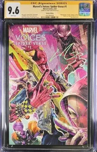 Marvel's Voice: Spider Verse #1 (Marvel Comics, 2023), CGC 9.6 graded comic book, Signature Series label — front cover in its holder