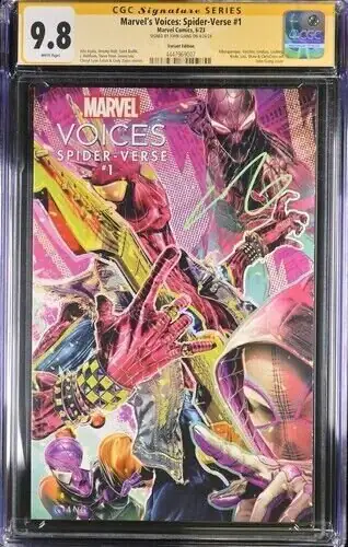 Marvel's Voice: Spider Verse #1 (Marvel Comics, 2023), CGC 9.8 graded comic book, Signature Series label — front cover in its holder