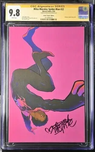 Miles Morales: Spider-Man #22 (Marvel Comics, 2024), CGC 9.8 graded comic book, Signature Series label — front cover in its holder