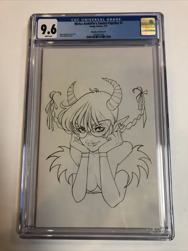 Mirka Andolfo's Sweet Paprika #1 (Image Comics, 2021), CGC 9.6 graded comic book, Universal Blue label — front cover in its holder