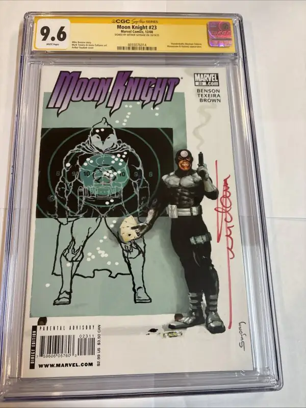 Moon Knight #23 (Marvel Comics, 2008), CGC 9.6 graded comic book, Signature Series label — front cover in its holder