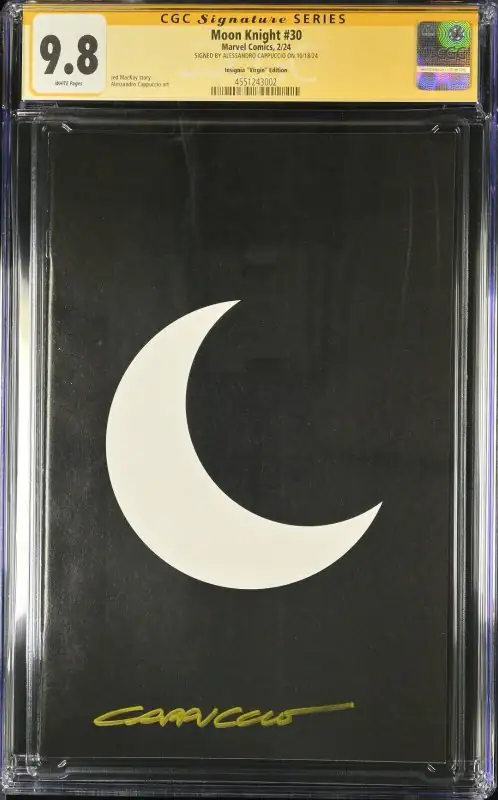 Moon Knight #30 (Marvel Comics, 2024), CGC 9.8 graded comic book, Signature Series label — front cover in its holder