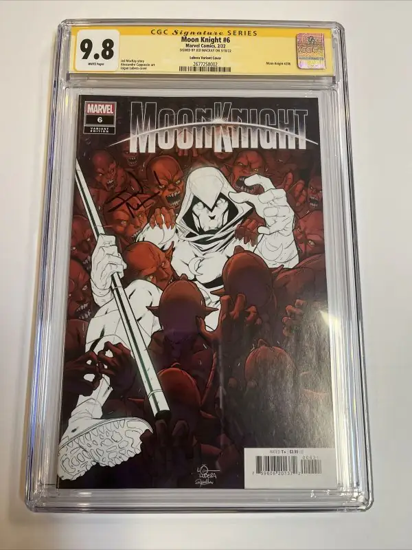 Moon Knight #6 (Marvel Comics, 2022), CGC 9.8 graded comic book, Signature Series label — front cover in its holder