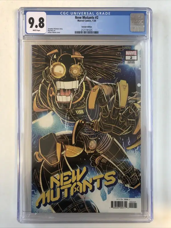 New Mutants #2 (Marvel Comics, 2020), CGC 9.8 graded comic book, Universal Blue label — front cover in its holder
