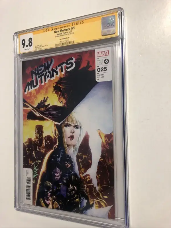 New Mutants #25 (Marvel Comics, 2022), CGC 9.8 graded comic book, Signature Series label — front cover in its holder