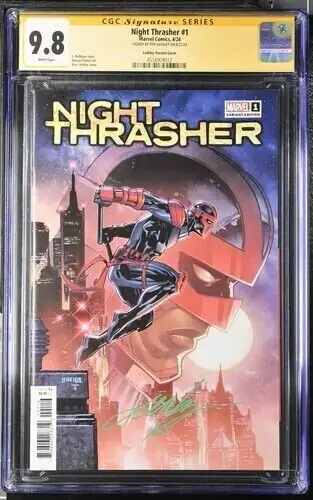 Night Thrasher #1 (Marvel Comics, 2024), CGC 9.8 graded comic book, Signature Series label — front cover in its holder