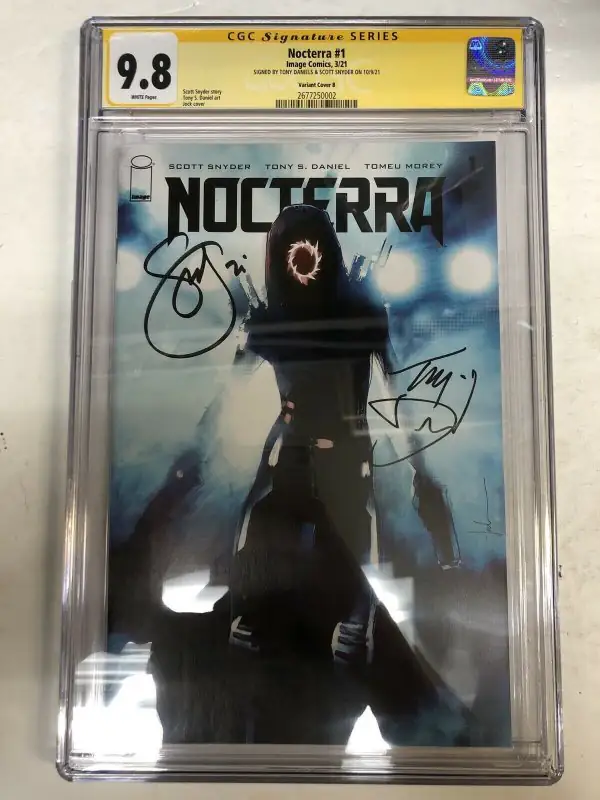 Nocterra #1 (Image Comics, 2021), CGC 9.8 graded comic book, Signature Series label — front cover in its holder