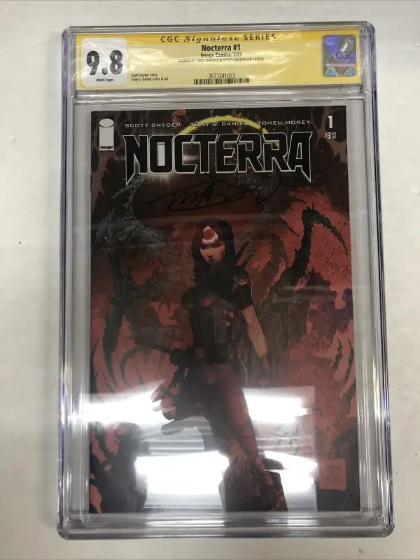 Nocterra #1 (Image Comics, 2021), CGC 9.8 graded comic book, Signature Series label — front cover in its holder